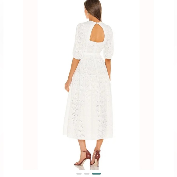 NICHOLAS White Midi Dress - Picture 2 of 16